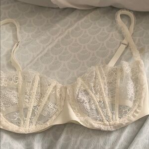La Perla silk balconette bra with boning